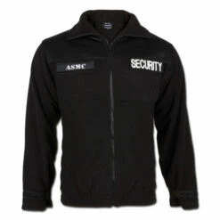 Mil-Tec Security Fleecejacke Schwarz