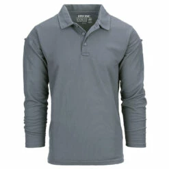 101 Inc. Longsleeve Tactical Polo Quickdry Wolf Grey