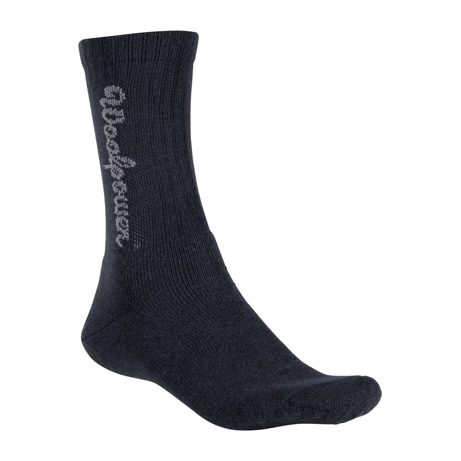Woolpower Socken Classic Logo 400 Schwarz