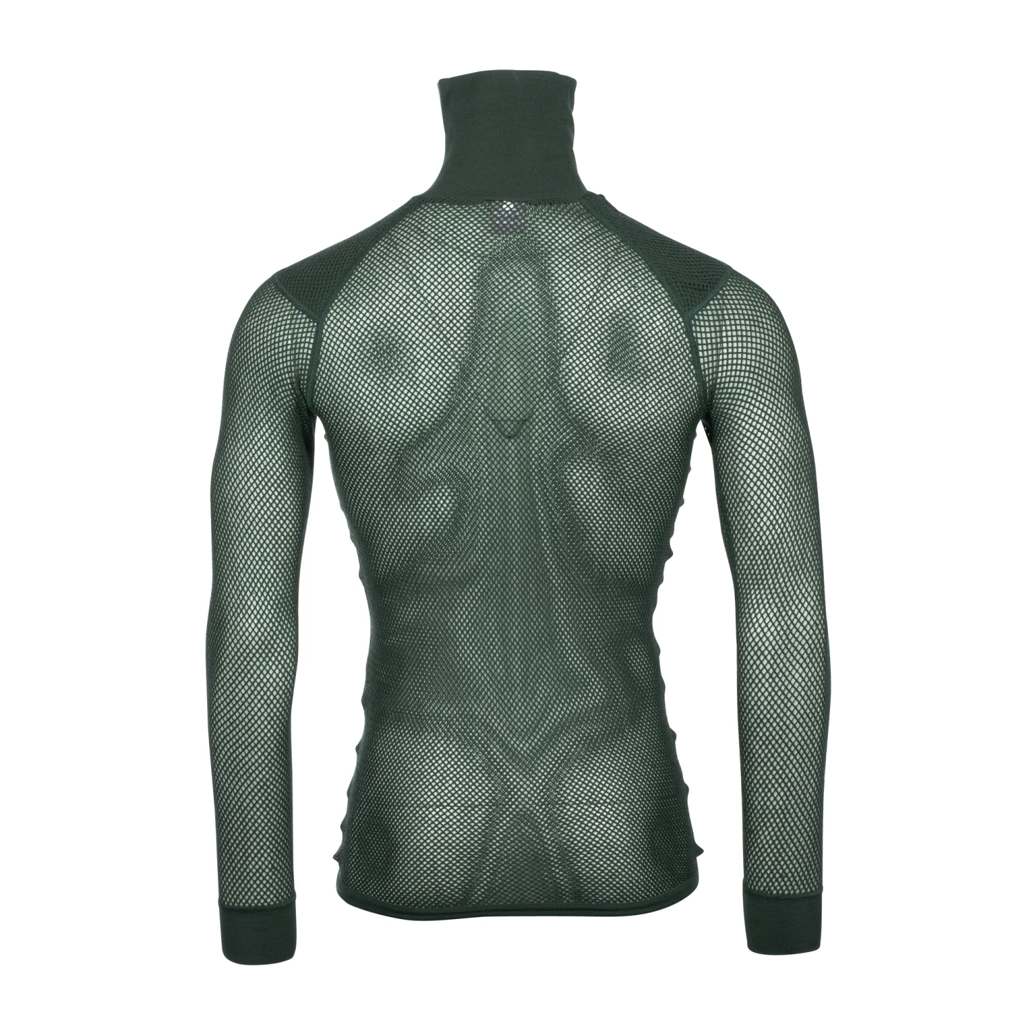 Brynje Shirt Super Thermo Zip Polo Grün – Bild 2