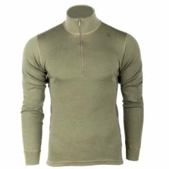 Aclima Longsleeve Warmwool Mock Neck Olive Night