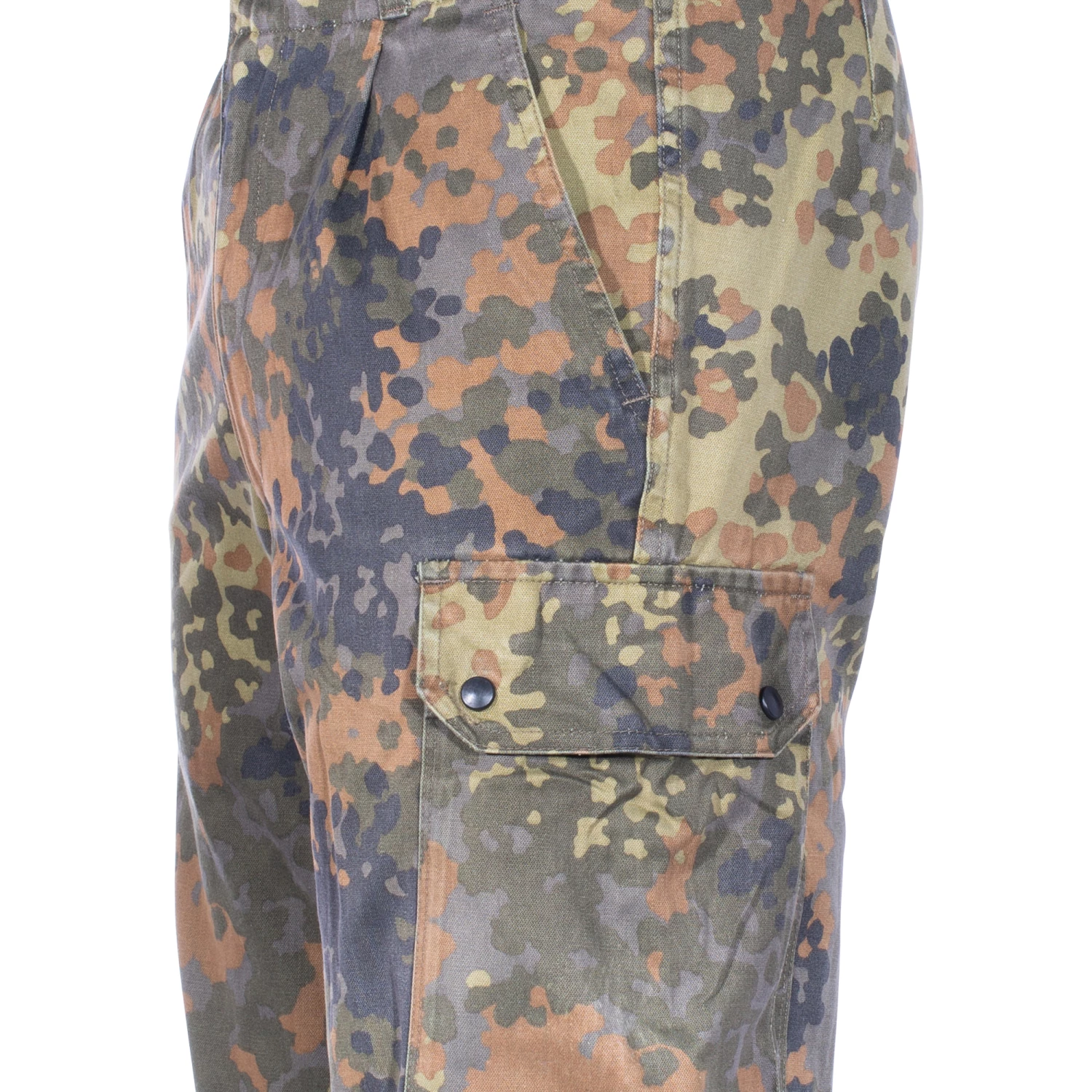 BW Feldhose Mit Reißverschluss Flecktarn Gebraucht – Bild 4