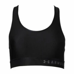 Under Armour BH Mid Keyhole Schwarz Frauen