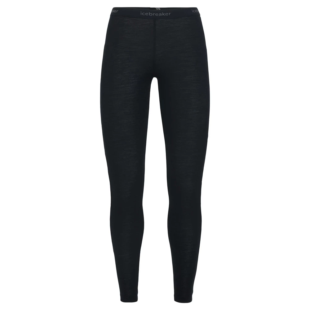 Icebreaker Leggings Everyday Merino 175 Schwarz Frauen