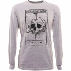 LMSGear Longsleeve Death Card Skull Grau