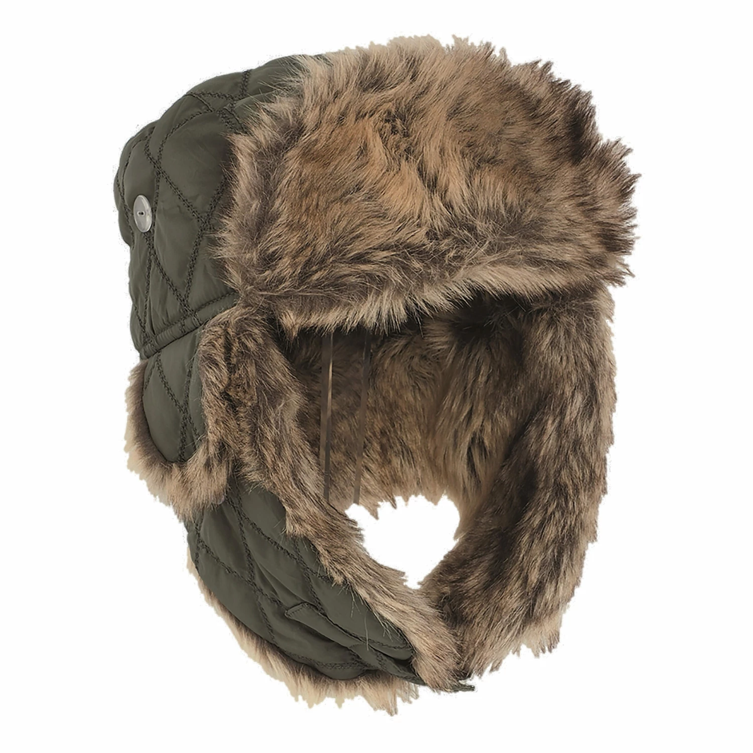 Mil-Tec Wintermütze Mit Kunstpelz Oliv