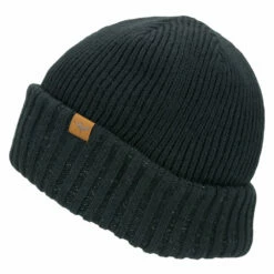 Sealskinz Beanie Waterproof Cold Weather Roll Cuff Schwarz
