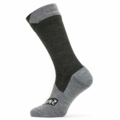 Sealskinz Socken Waterproof All Weather Mid Length Schwarz Grau