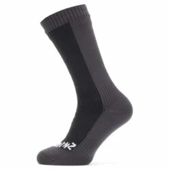 Sealskinz Socken Waterproof Cold Weather Mid Length Schwarz Grau