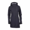 Tatonka Regenmantel Zenja Hooded Coat Dark Black Frauen