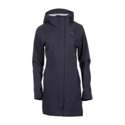 Tatonka Regenmantel Zenja Hooded Coat Dark Black Frauen