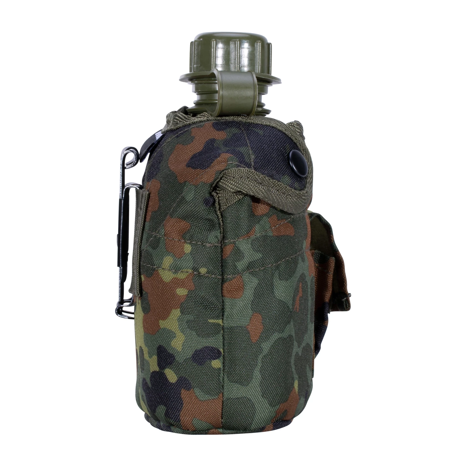 Mil-Tec Feldflasche 1 Qt. Mit Becher Und Hülle Flecktarn – Bild 4