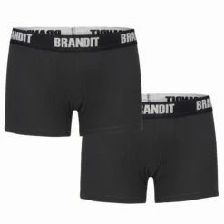 Brandit Boxershorts Logo Schwarz 2er Pack