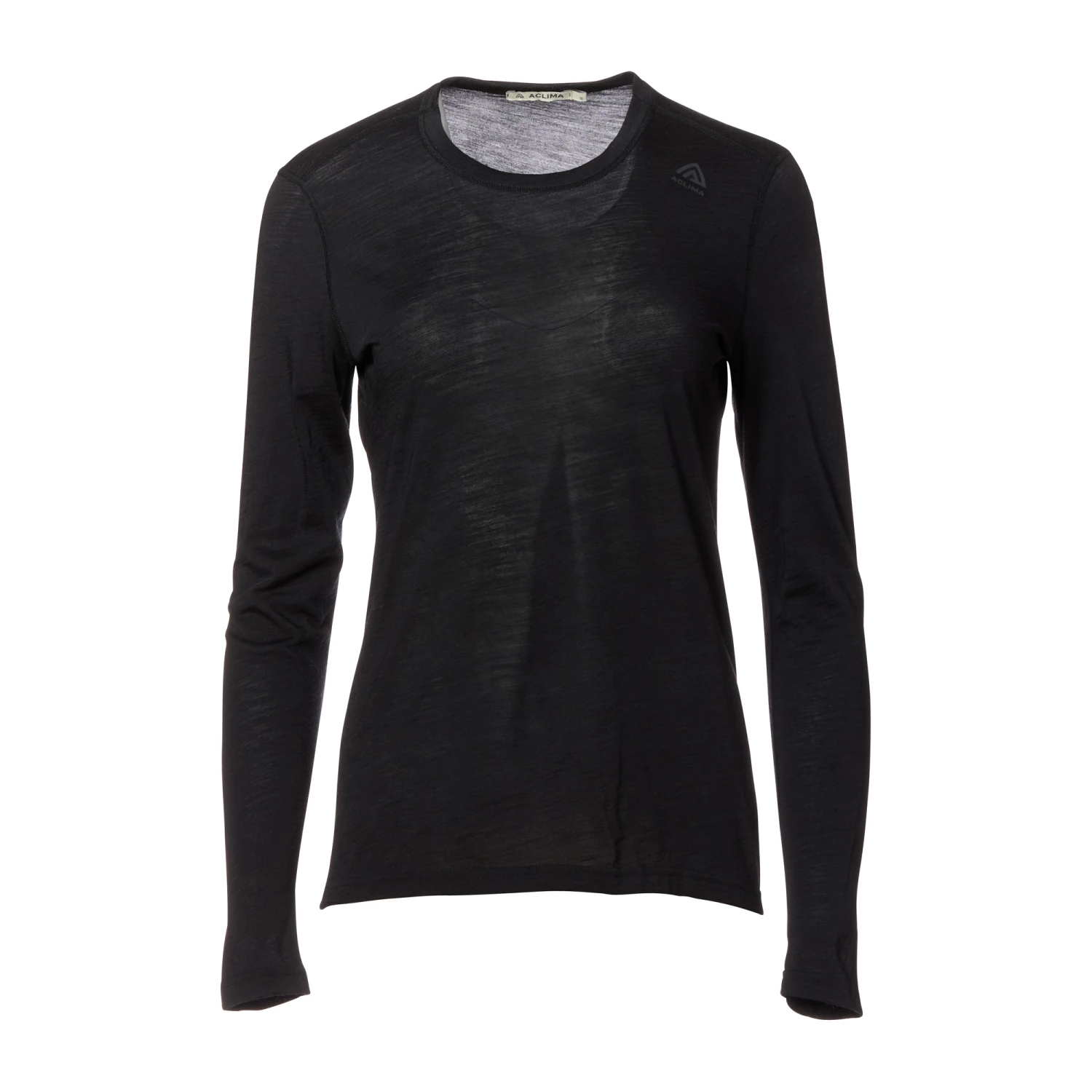 Aclima Longsleeve LightWool Undershirt Jet Black Frauen