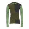 Aclima Hoodie WarmWool Sweater Zip Olive Night Dill Melange