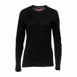 Icebreaker Langarmshirt Tech Merino 260 Schwarz Frauen