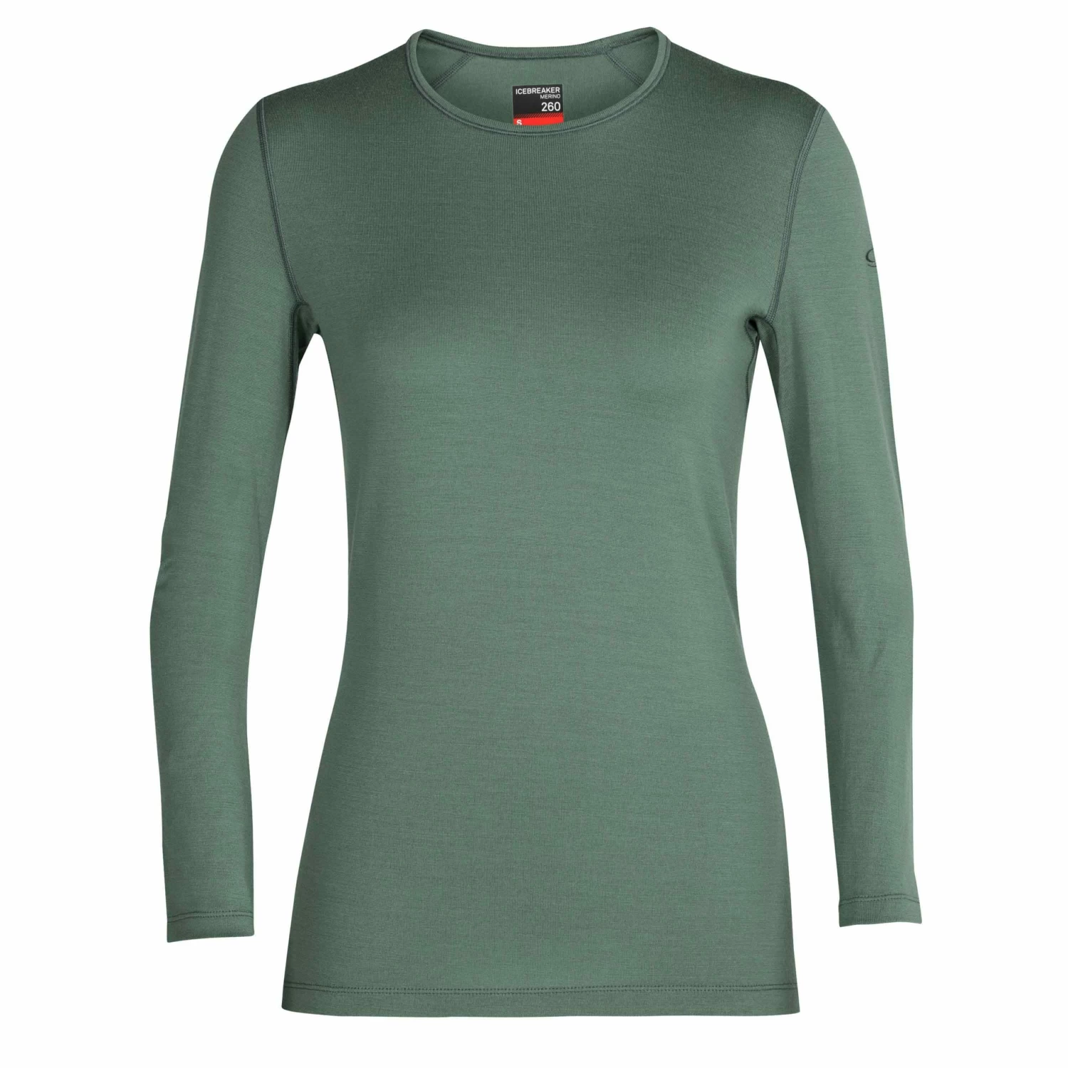 Icebreaker Langarmshirt Tech Merino 260 Sage Frauen