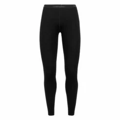 Icebreaker Leggings Tech Merino 260 Schwarz Frauen