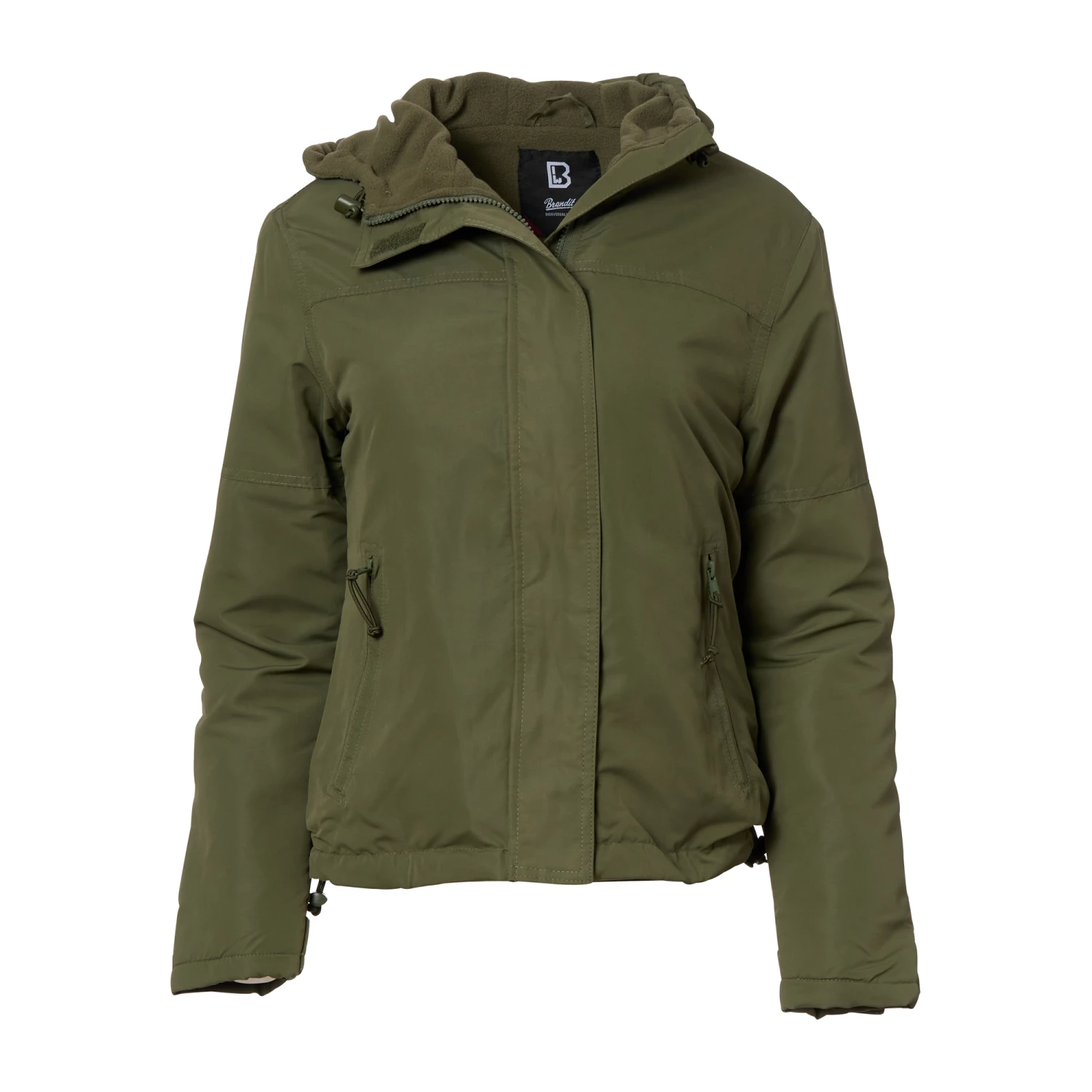 Brandit Jacke Windbreaker Frontzip Oliv Frauen