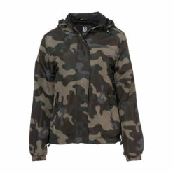 Brandit Jacke Summer Windbreaker Frontzip Darkcamo Frauen