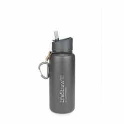 LifeStraw Wasserflasche Go Edelstahl Mit Filter 0.7 L Grau