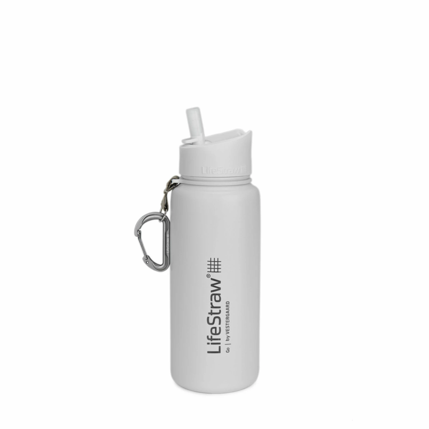LifeStraw Wasserflasche Go Edelstahl Mit Filter 0.7 L Weiß