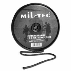 Mil-Tec Kommandoseil Schwarz 5 Mm, 70 M