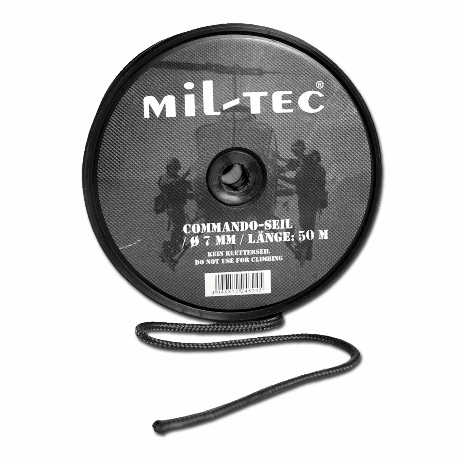 Mil-Tec Kommandoseil Schwarz 7 Mm, 50 M
