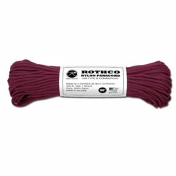 Rothco Fallschirmleine Nylon Type III 550 LB Burgundy