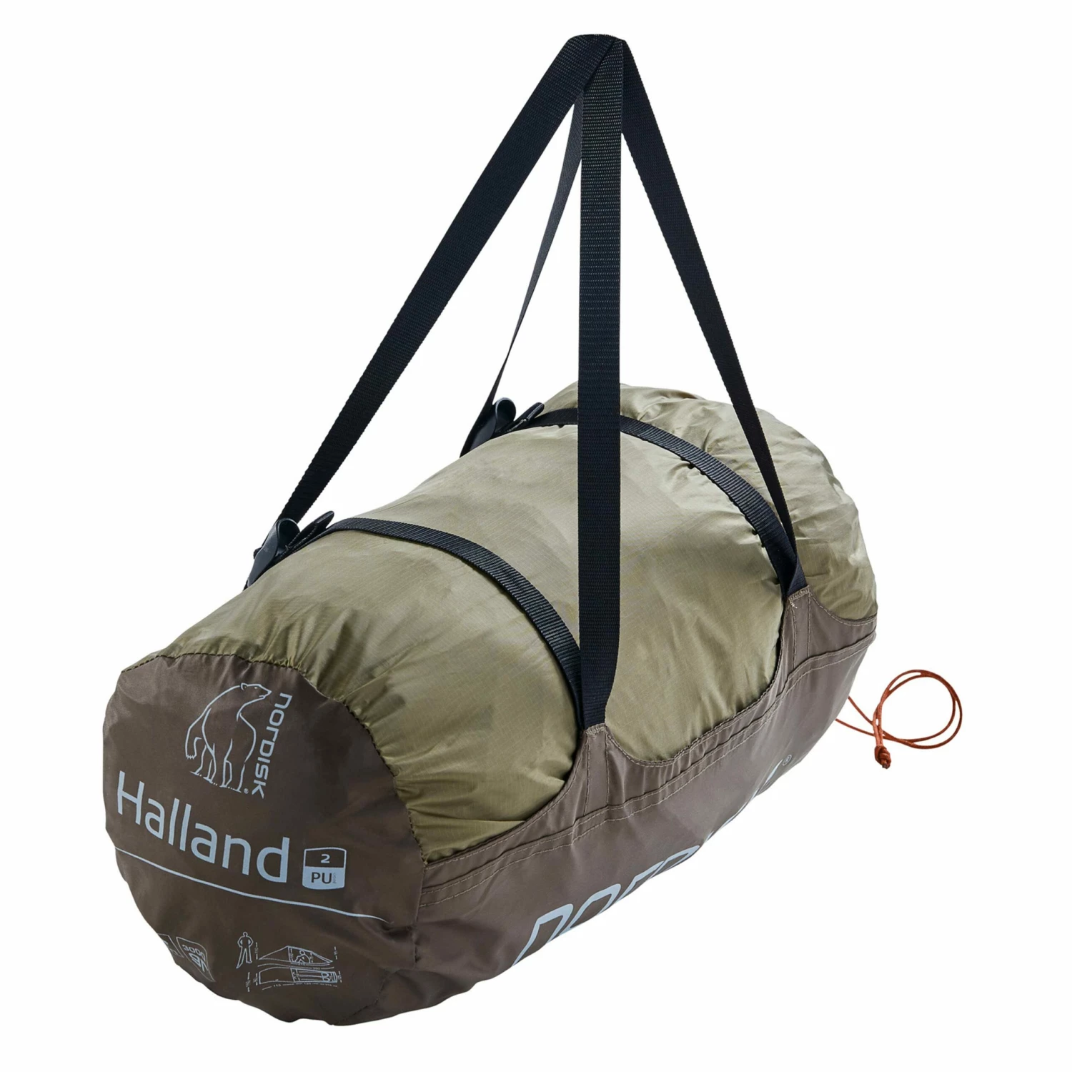 Nordisk Zelt Halland 2 PU Dark Olive – Bild 9