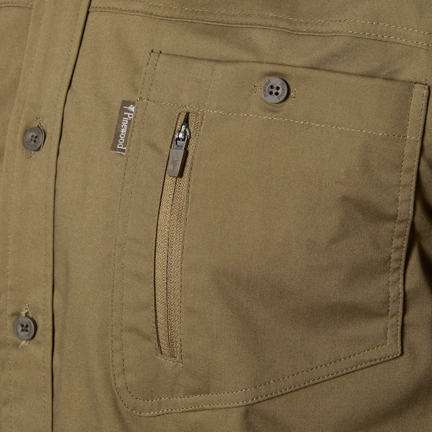 Pinewood Longsleeve Tiveden TC InsectStop Oliv – Bild 4