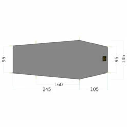 Tatonka Zeltunterlage Floor Sheet LT Gargia 2 Steingrau Oliv