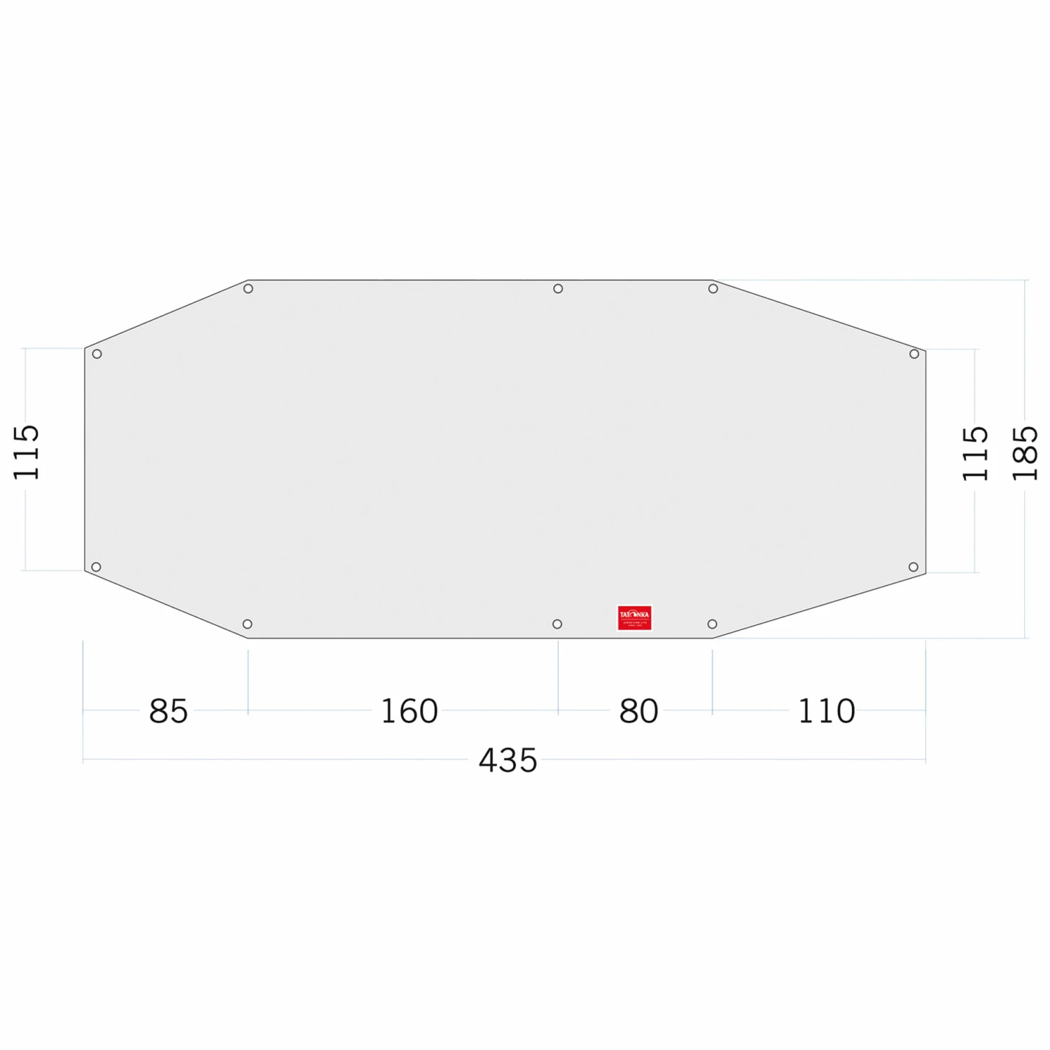 Tatonka Zeltunterlage Floor Sheet PE Alaska 3 Weiß