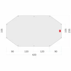 Tatonka Zeltunterlage Floor Sheet PE Alaska 4 Weiß
