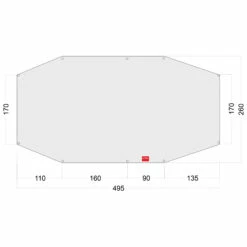 Tatonka Zeltunterlage Floor Sheet PE Family Camp Weiß