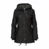 Brandit Jacke Marsh Lake Parka Schwarz Frauen