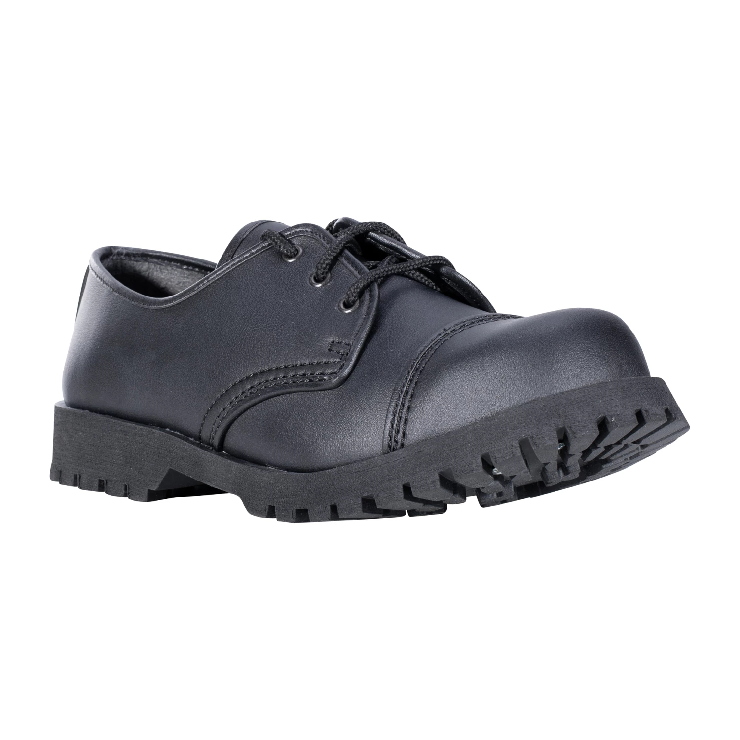 Boots & Braces Halbschuh Vegetarian 3-Loch Schwarz