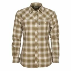 Pinewood Hemd Cumbria Grün Terracotta Frauen