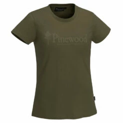 Pinewood T-Shirt Outdoor Life Oliv Frauen