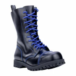 Boots & Braces Stiefel 10-Loch Blau Schwarz