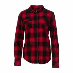 Brandit Hemd Amy Flanell Shirt Rot Schwarz Frauen