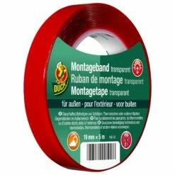 Duck Tape Montageband Außen 19 Mm X 5 M Transparent