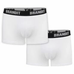 Brandit Boxershorts Logo Weiß 2er Pack