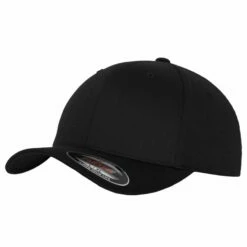 Flexfit Cap Wooly Combed Schwarz