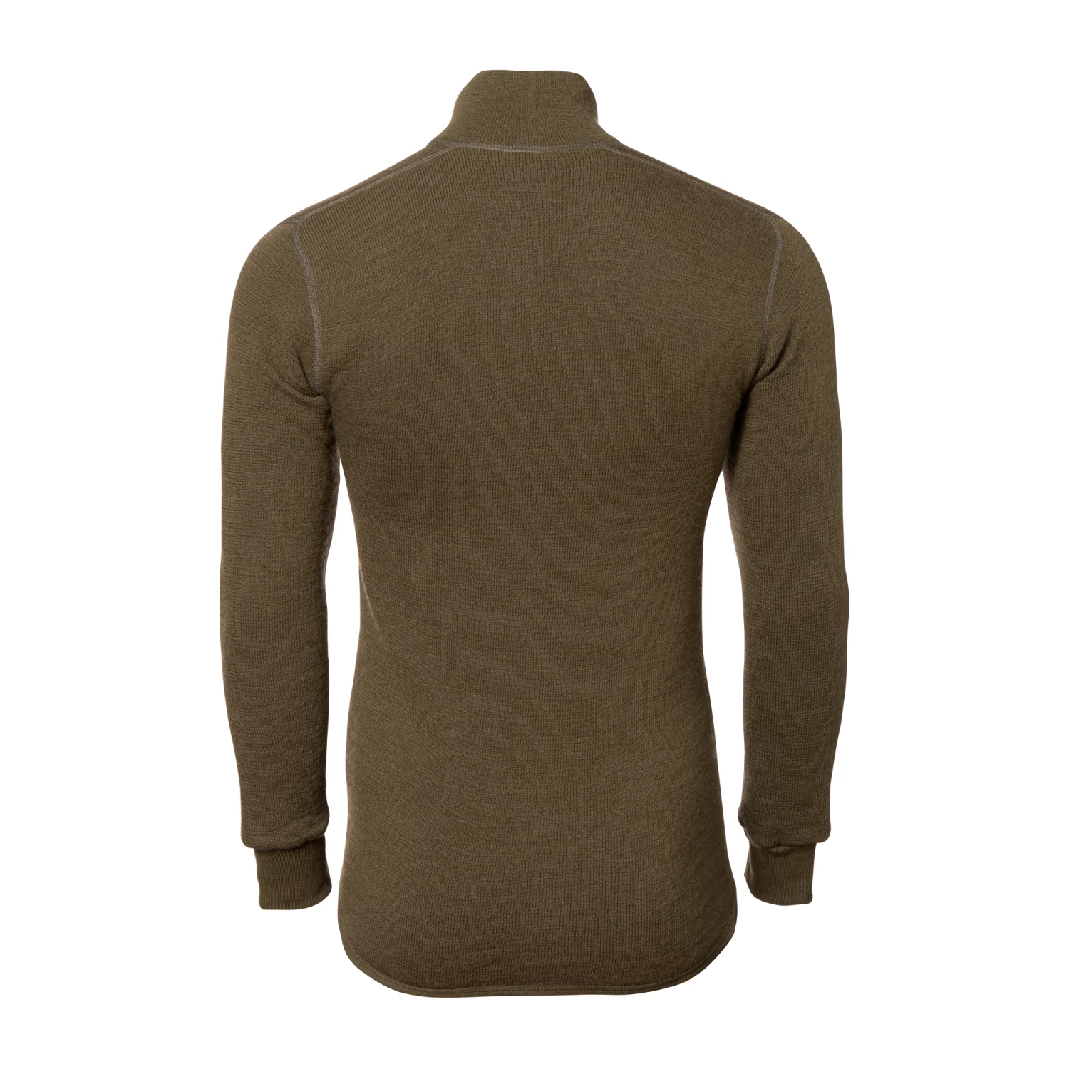 Woolpower Pullover Zip Turtleneck 400 Pine Green – Bild 2
