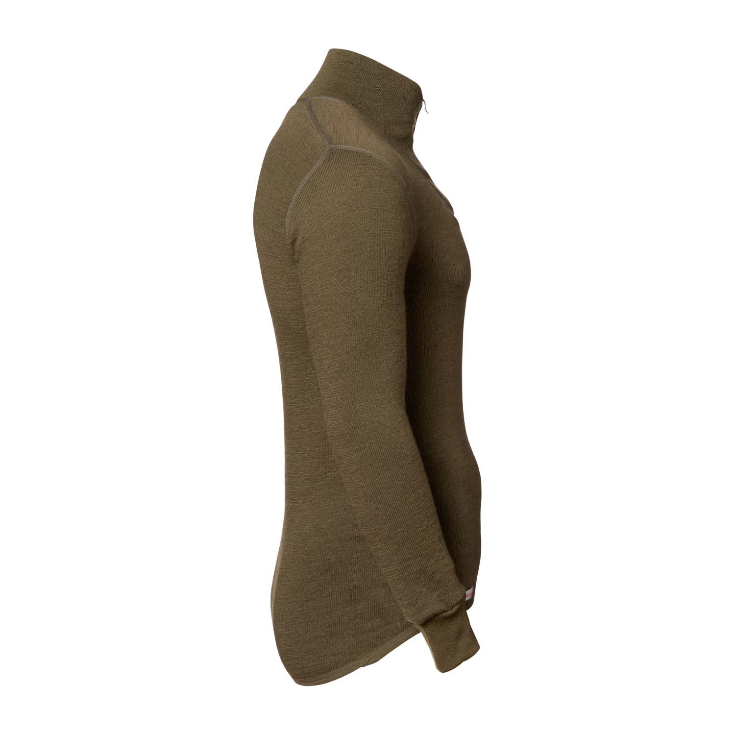 Woolpower Pullover Zip Turtleneck 400 Pine Green – Bild 3