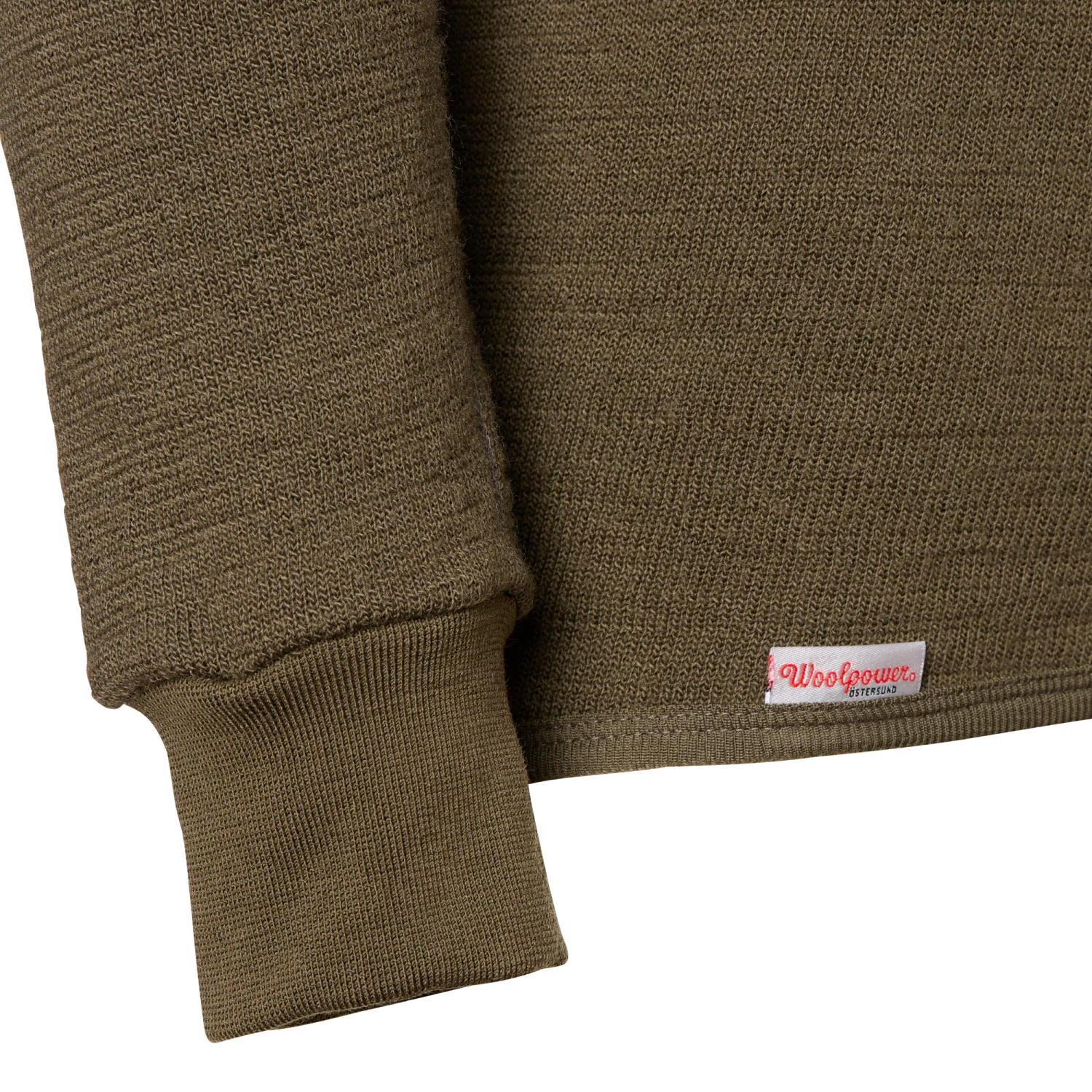 Woolpower Pullover Zip Turtleneck 400 Pine Green – Bild 4