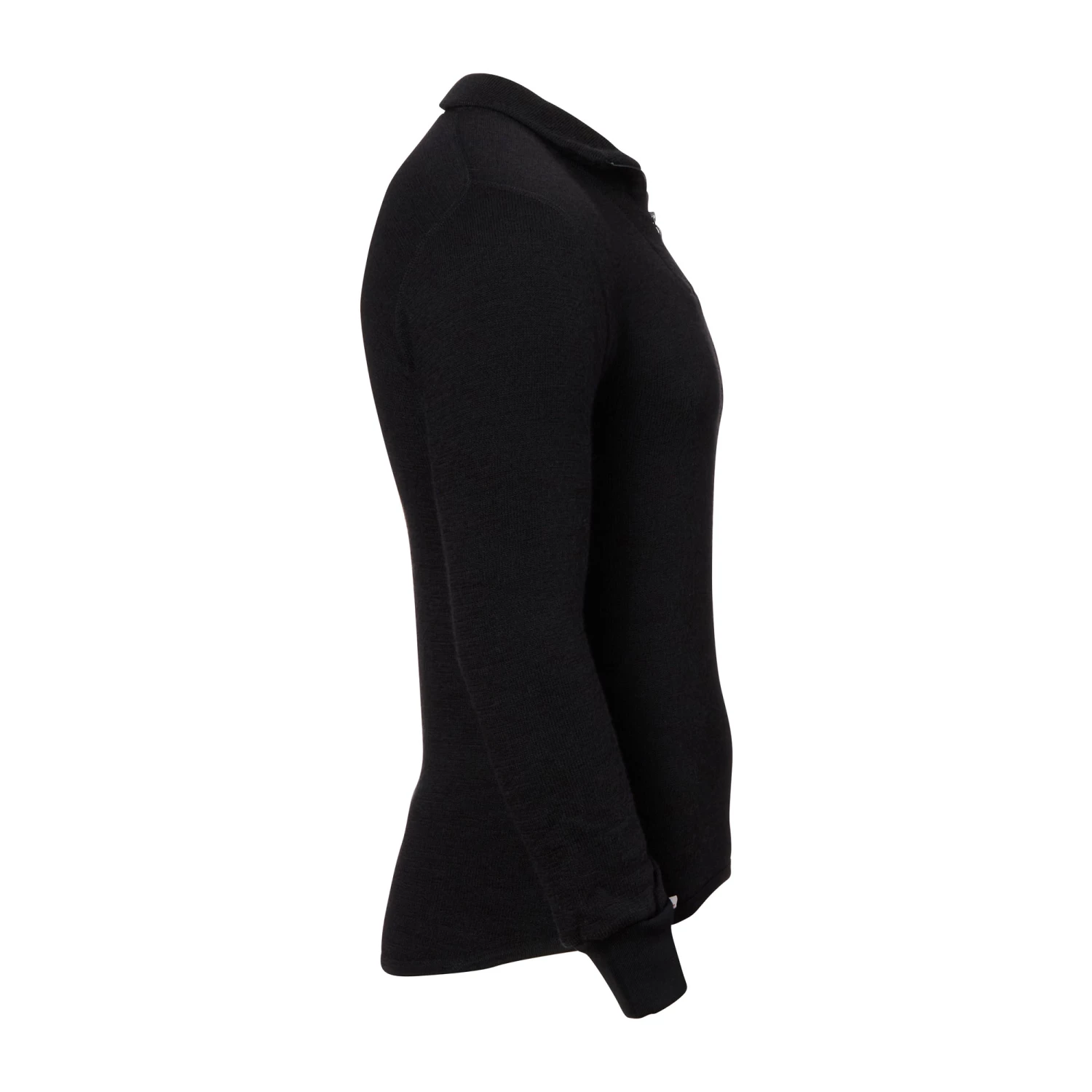 Woolpower Zip Turtleneck 400 Schwarz – Bild 3