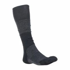 Woolpower Socken Skilled Knee-High 400 Dunkelgrau Schwarz