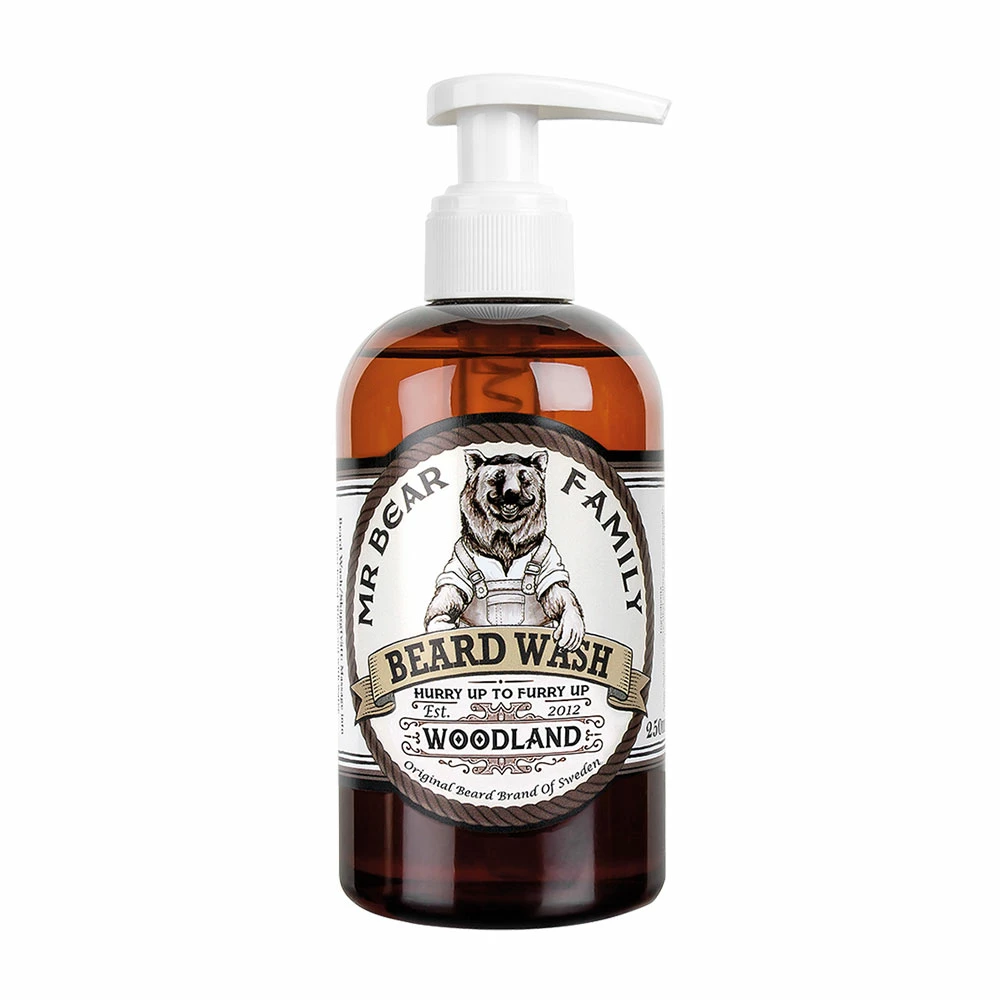Mr Bear Family Bartshampoo Beard Wash Woodland 250 Ml